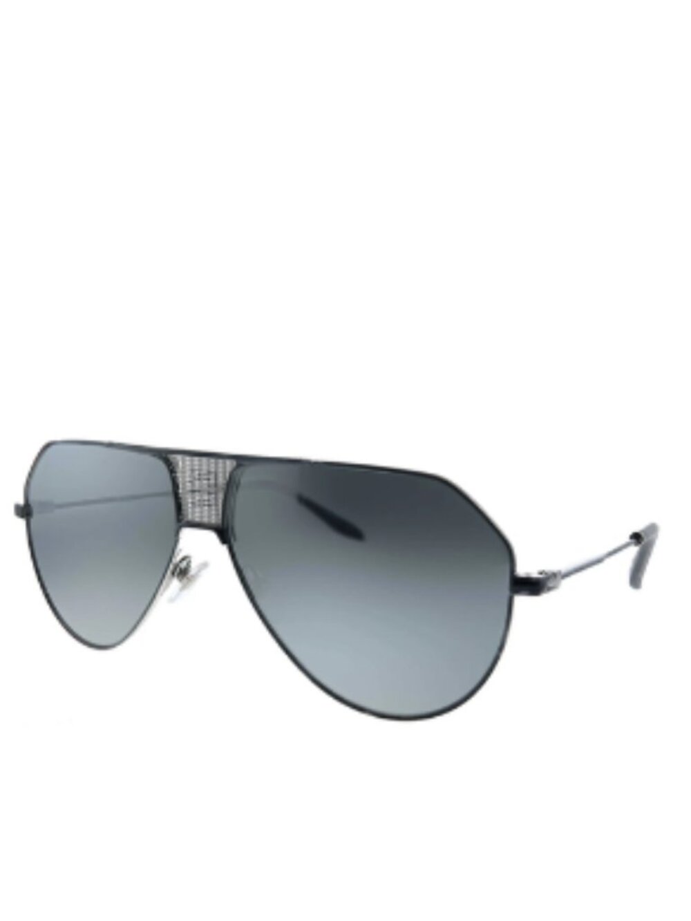 Original Givenchy Women Sunglasses GV-7137 Black and Silver Aviator RARE